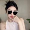 New Personalized Men Sunglasses Outdoor Fashion Trend Large Frame Sun Glasses for Women Retro Curved Lens Sunshade Eyewear Uv400