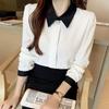 Ladies Spring Autumn Style Blouses Shirts Lady Daily Long Sleeve Turn-down Collar Blusas Tops