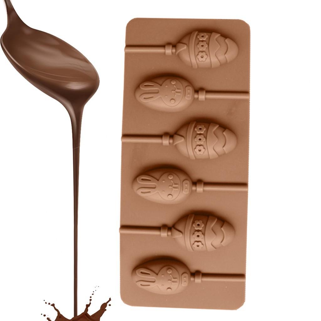 Easter Eg g Silicone Chocolate Lollipop