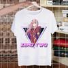 ZERO TWO Men's T-shirts Funny Hip Hop Summer Women Men Darling In The Franxx Anime Tshirts Streetwear Ulzzang Harajuku T-Shirt