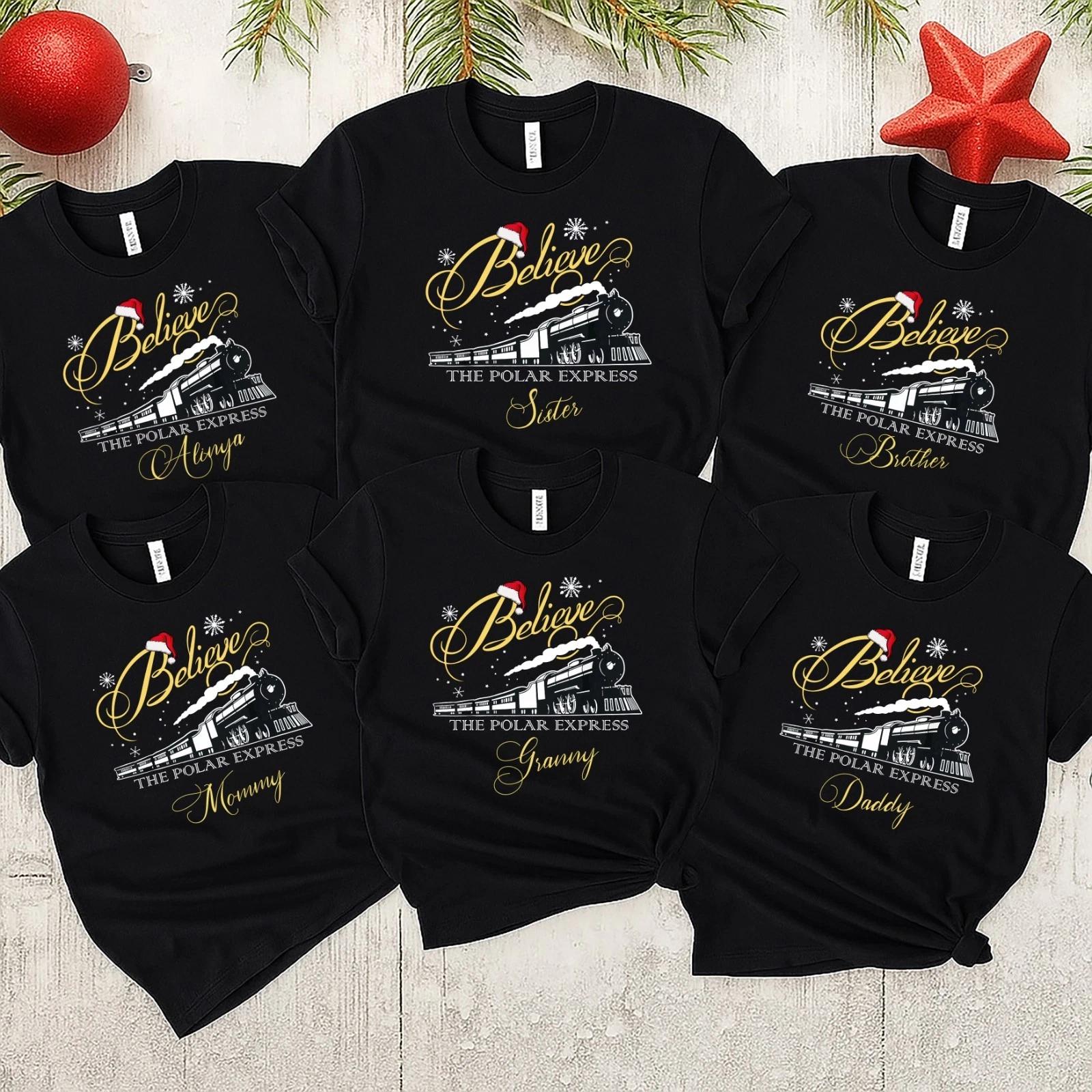 2025 Christmas unisex Tee,Night before Christmas Family,Family Poler Express(CH) 2XL