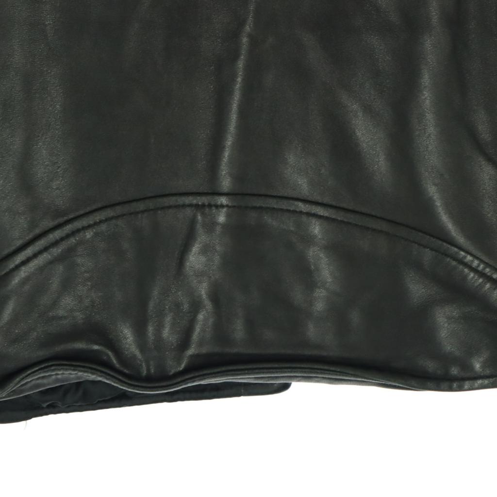 NINE Long Sleeve Double Riders Jacket F Black Side Lace-up Men's Used