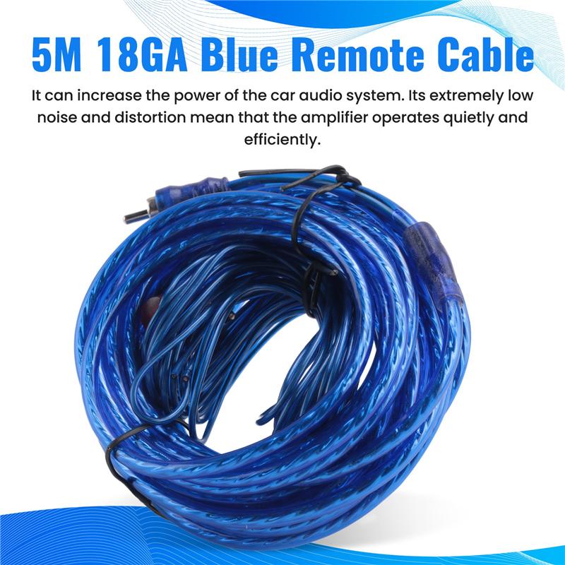 1500W Car Amplifier Installation Wiring Harness Kit 8GA Audio Amplifier Subwoofer Power Cable
