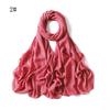 New Style Women's Silver Pearl Chiffon Long Scarf