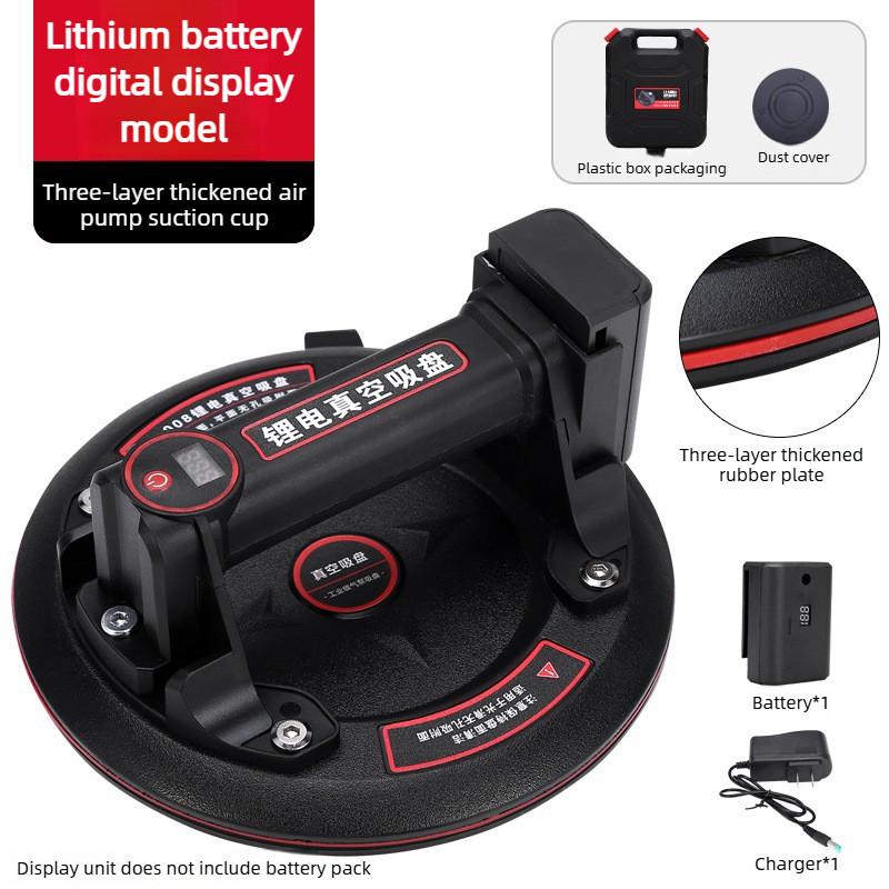 8 Inches Industrial Air Pump Vacuum Powerful Electric Suction Cup Automatic Air Refill Glass Tile Handling Tool Tiling Machine