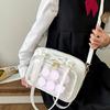 Damska Przezroczysta Torebka na Ramię DIY Ita Bag Dziewczęca Urocza Torebka Crossbody do Szkoły