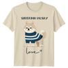 Cute Siberian Husky Love TShirt Dog Breed Tee Gift