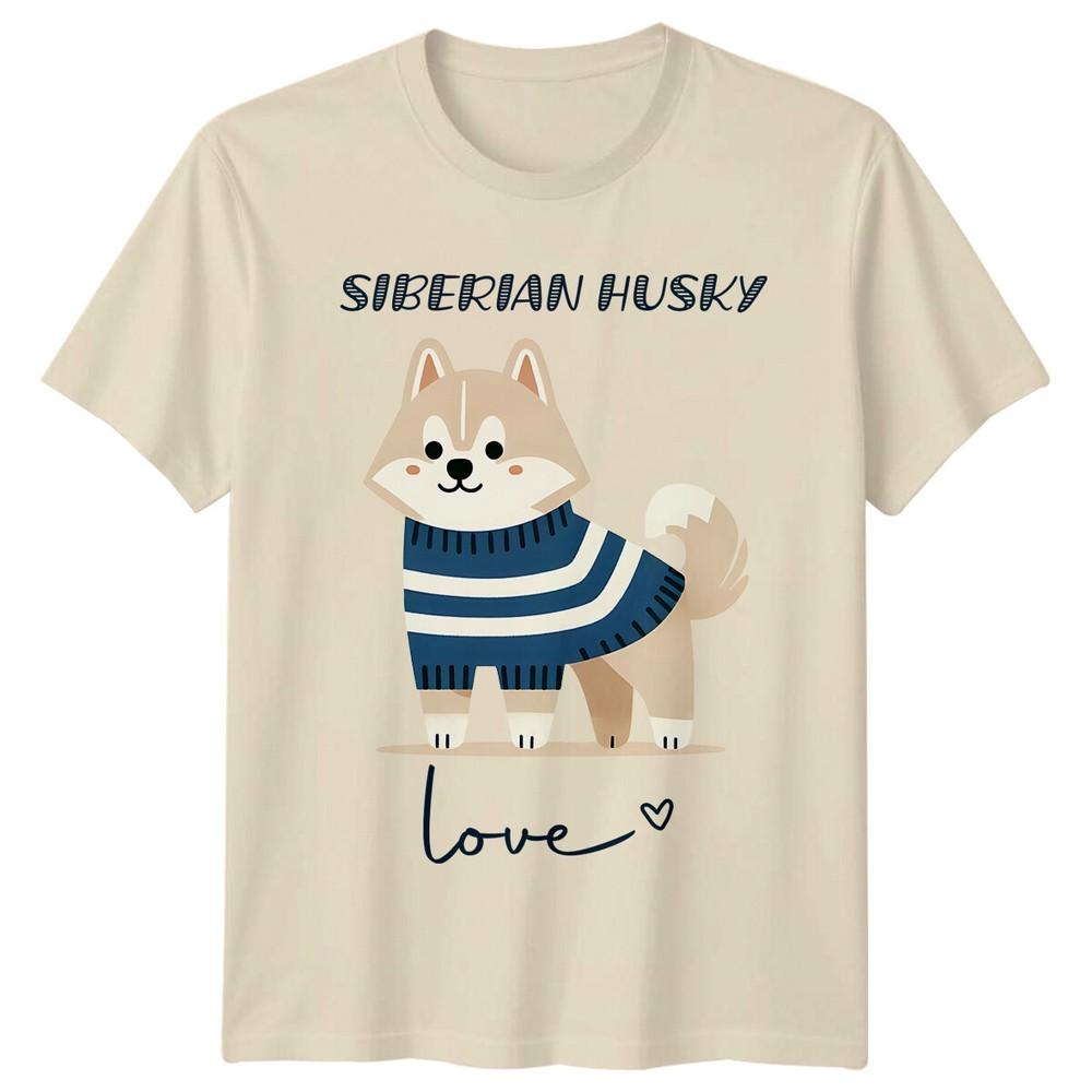 Cute Siberian Husky Love TShirt Dog Breed Tee Gift