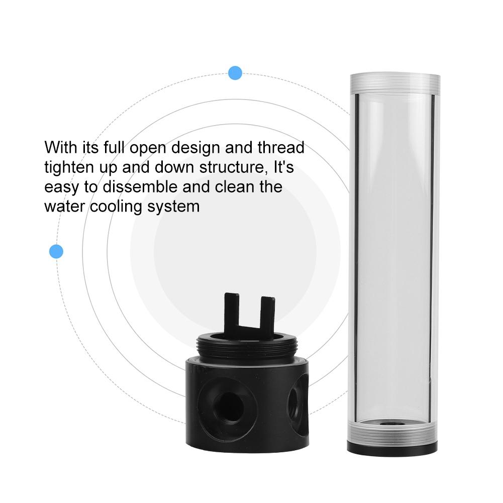 50mm Diameter G1Celsius4 Thread   Extra   Cylinder Water Cooled   for Computer Cooling 190mm