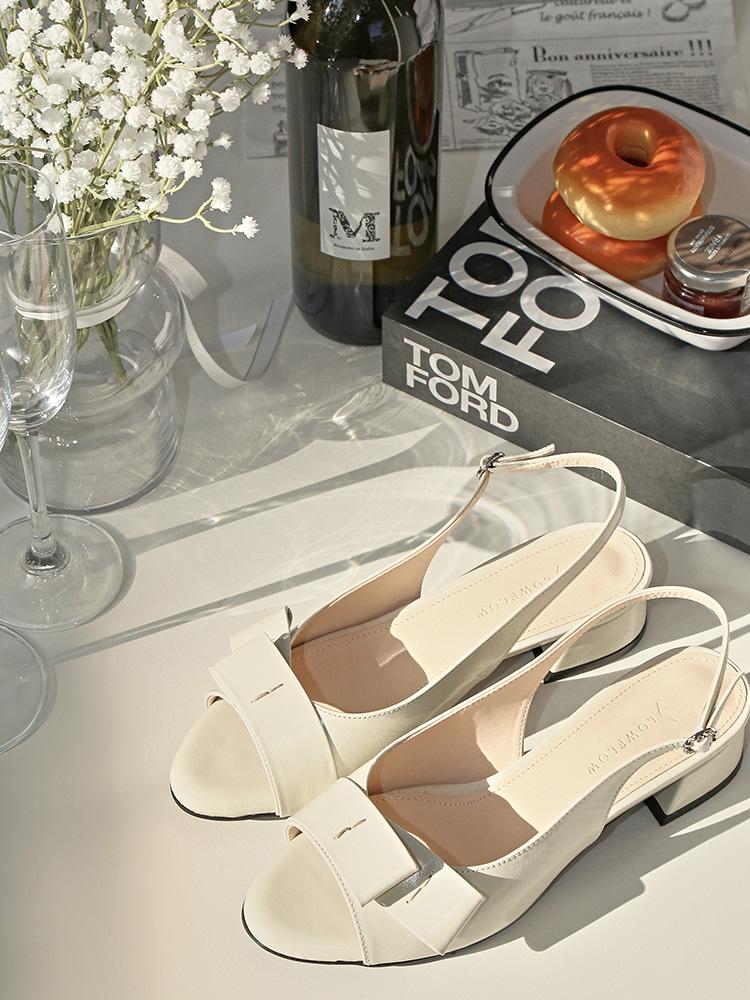 Lowflow 153J Dant Ribbon Slingback Sandals_3Cm (A Type)
