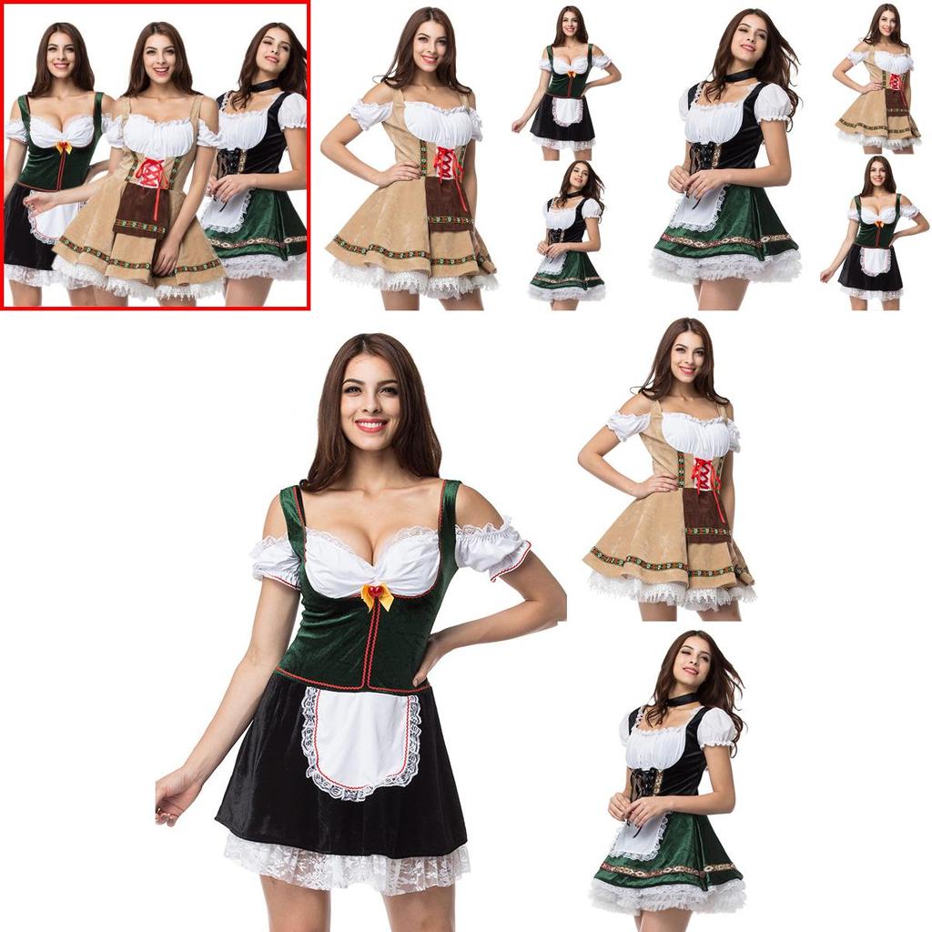 Elegant Bavarian Heidi Dirndl Costume For Women Perfect For Oktoberfest Celebrations