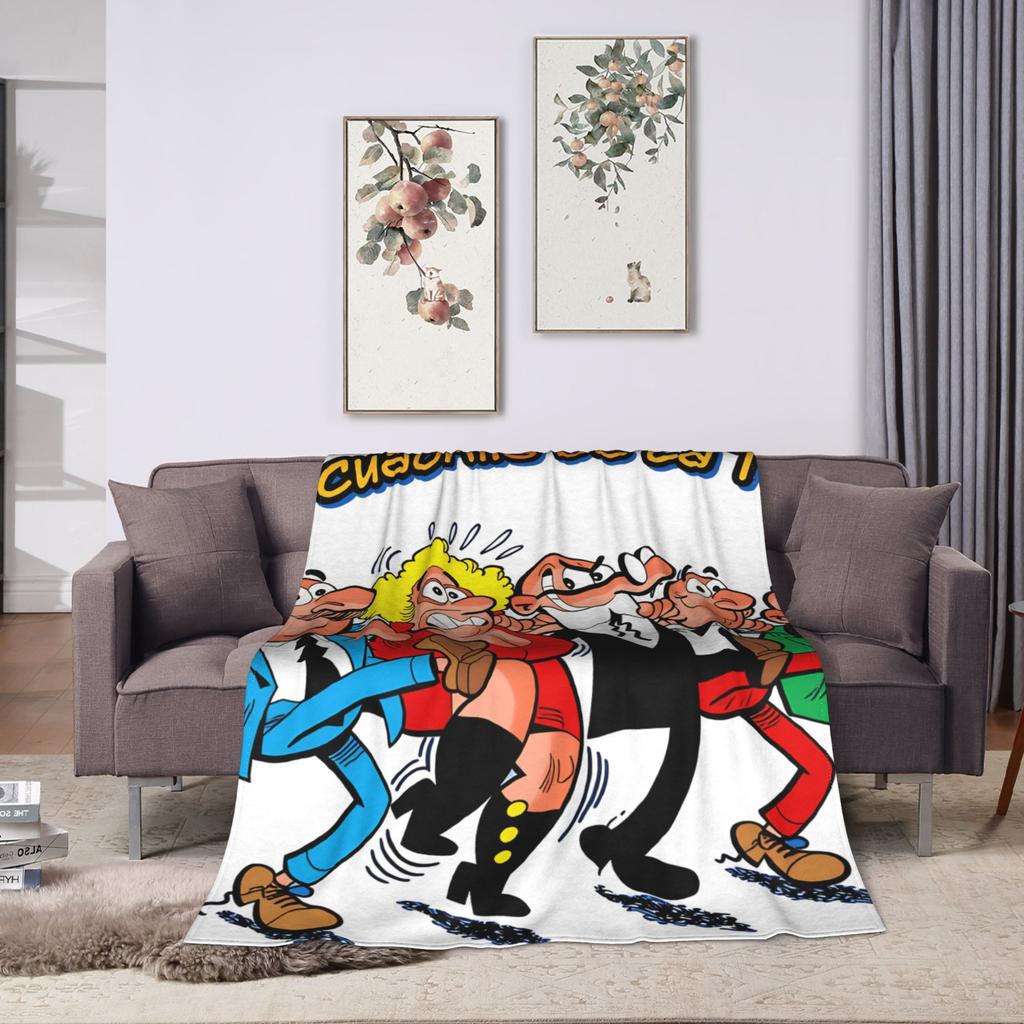 Mort & Phil Mortadelo y Filemón Blanket Quality Super Soft Throw Blanket Spring Camping Outdoor Comfortable Bedspread