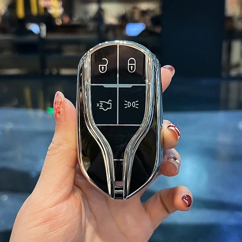 NXD4 Fashion TPU Car Remote Key Case Cover Protector For Maserati Ghibli 2014 To 2019 Levante GranCabrio GT Quattroporte Granturism