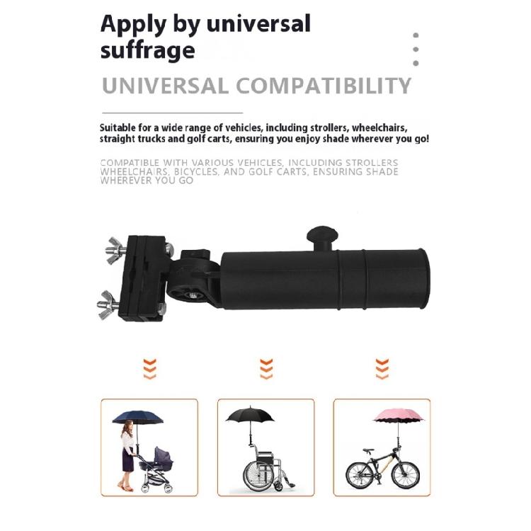 Adjustable Golf Trolley Umbrella Stand Clip Replacement Universals Golf Cart Umbrella Holder Stroller Umbrella Stands
