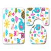 Animation Bathroom Floor Mat Three-Piece Bathroom Carpet Toilet Mat Set Door Mat Bathroom Non-Slip Mat