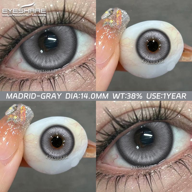 

EYESHARE Cosplay Colored Contact Lenses Anime Contact Lenses Blue Eye Lenses Yearly Crazy Halloween Makeup Colorful Lens Yearly Use