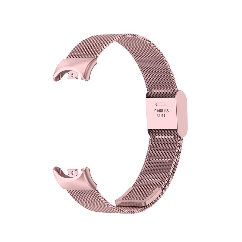 Strap for Xiaomi Band 8 Stainless Steel Bracelet Wristband Metal Rose Gold Silver Black