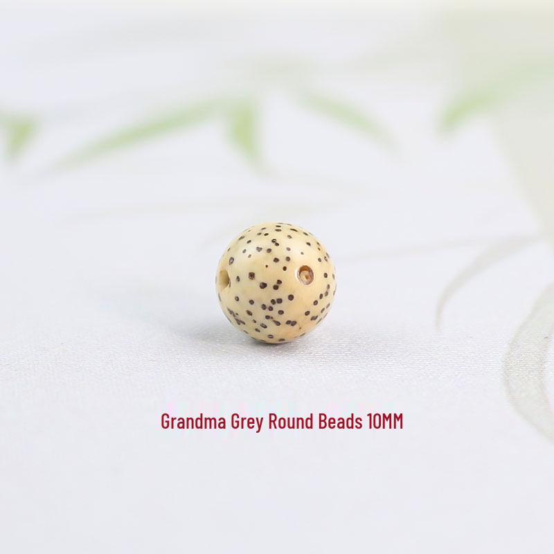 Star and Moon Bodhi Beads: Pure White High-Density 108 Bead Bracelet for DIY Prayer Accessories