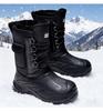 Men's High-Top Cotton Snow Boots – New Winter Style, Plus Velvet, Waterproof, Non-Slip, Slip-On.