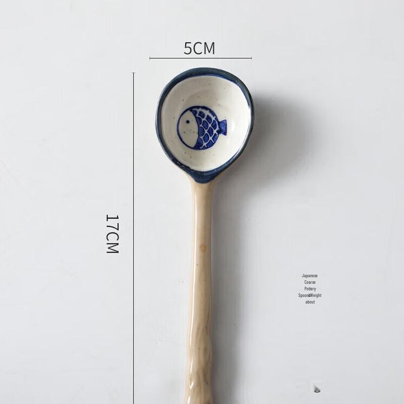 ZISIZ Мультяшная расписная керамическая ложка