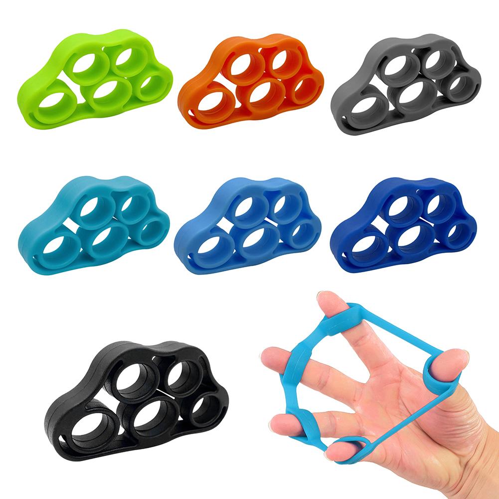 1/2/3Pcs Silicone Finger Gripper Hand Grip Wrist Stretcher Resistance Band Five Finger Expander Elastic for Gym Fitness Training