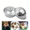Fußballförmige Halbkreisförmige Form Aluminium Halbrunde Schokoladenform Backwerkzeuge