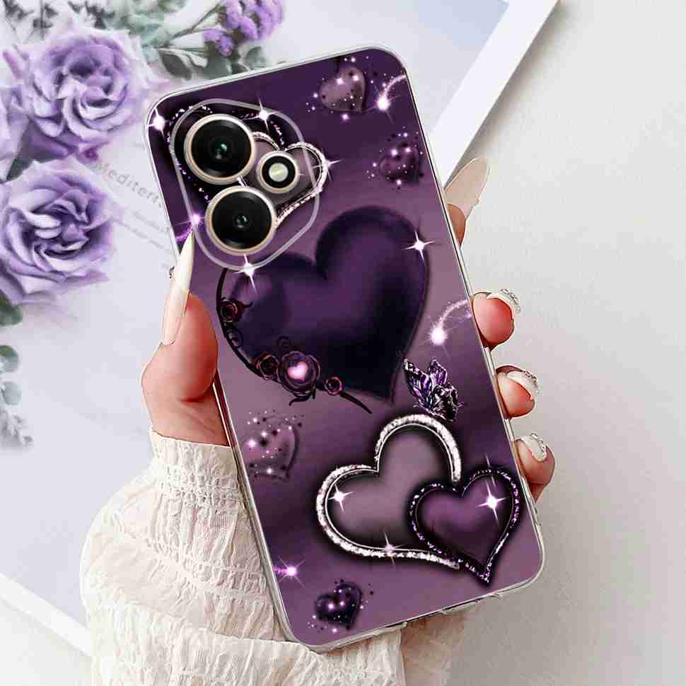For Honor 400 5G 6.55" Case DNY-NX9 Cartoon Cat Girl Love Soft Silicone TPU Cover For Huawei Honor 400 Global Phone Cases Bumper