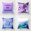 Stylish 18'' Purple Pillow Case Sofa Waist Throw Cushion Cover For Versatile Home Use