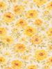 Women's Suit, Batwing Sleeves, Loose Fit, Yellow Floral Print Pattern, Elegant TwoPiece Outfit for Spring Summer Casual Wear