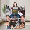 Benson Boone American Singer Blankets Warm Soft Plush Bedding Throws For Couch Bed Airplane Travel Flannel Bedspread Bed Cover