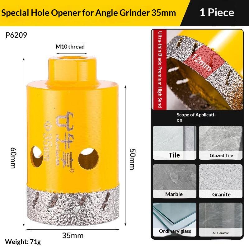 Diamond Drill Bit Angle Grinder Tile Hole Saw Dry Cutting For Porcelain Ceramic Granite Marble Glass Stone Cutter