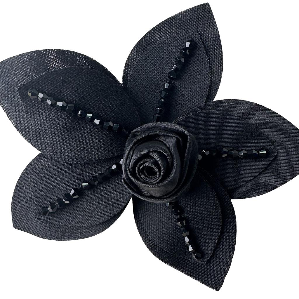 Camellia Snake Shape Brooch Fashion Women Brooch Elegant Cotton Lapel Pin for Casual Wear