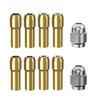 8Pcs 4485 Brass Collet and 2Pcs Nut Set Rotary Tool Accessory ,0.8mm, 1.2mm, 1.5mm, 1.8mm, 2.0mm,