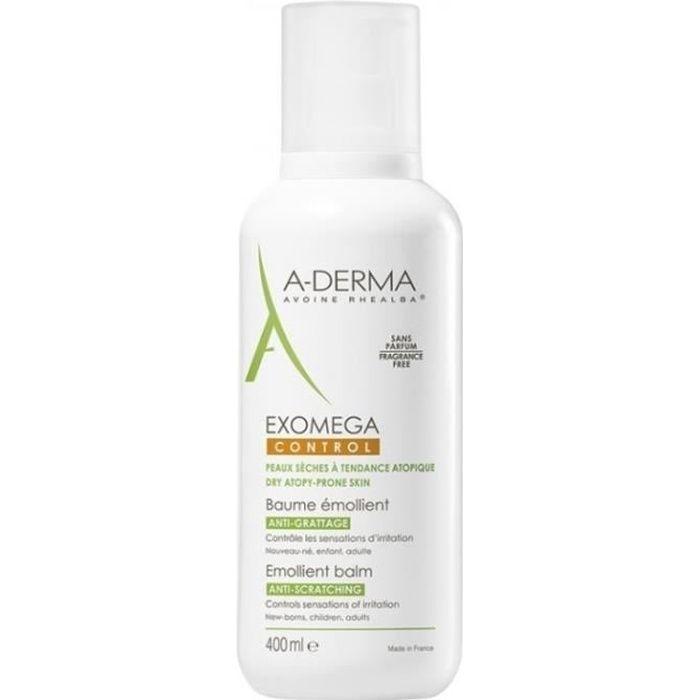 Soin Émollient - A-DERMA - Exomega Control - 400ml - Sans Parfum - Baume Riche