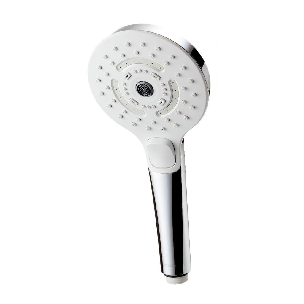 TOTO Shaula Shower Head, 3-Mode, Ultra Fine Bubble, Water-Saving, Natural Care Mist, Sand Beige, THYC96-2