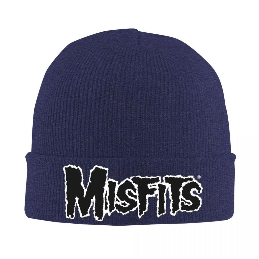 M-Misfits Bonnet Hats logo Beanie Hats Graphic Knitted Hat Winter Y2K Cool Men Women  Gym Elastic Cap