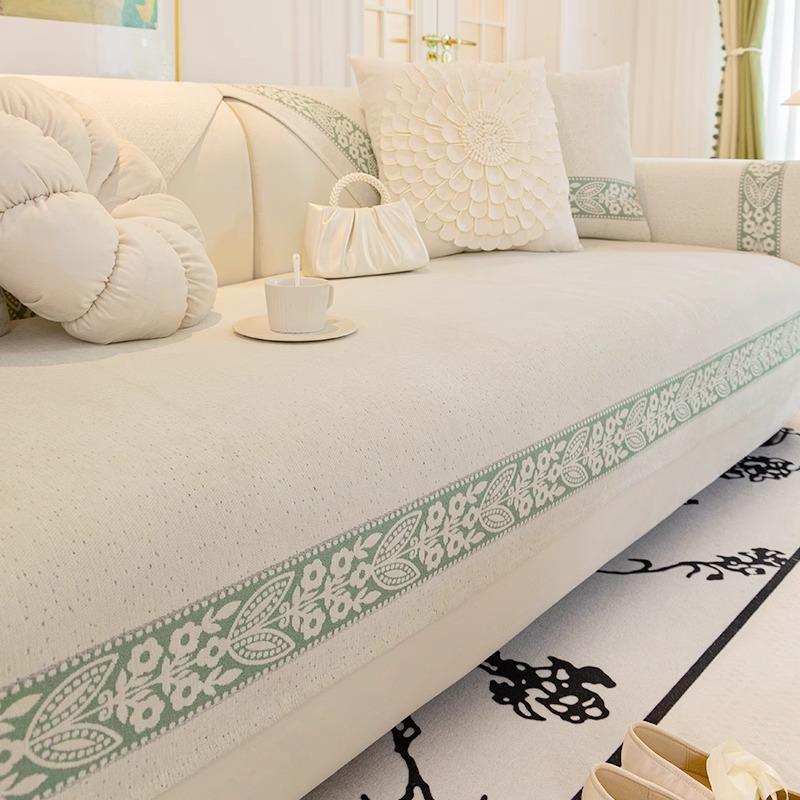 Chenier French Sofa Cushion, All-Season Non-Slip Seat Cushion, High-End Sofa Cover  New Cover Cloth Seat Cushion
