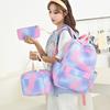 Student Schoolbag, Girl Cute High-Value Large-Capacity Primary And Secondary School Schoolbag Lunch Bag Pencil Bag Set
