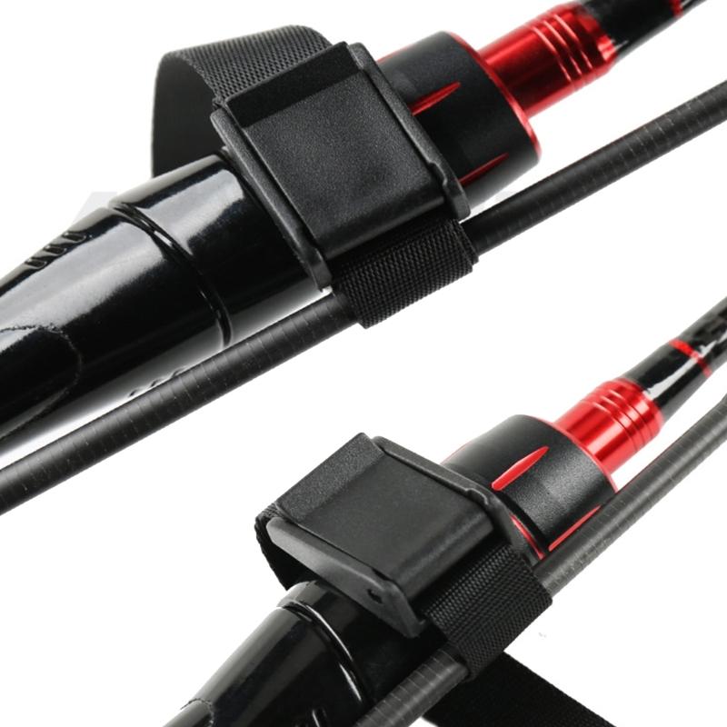 Fishing Rod Tie Holder Fishing Tackle Accessories Fastener Cable Tie Belt Wrap Band Fishing Tool Tie Belts Strap