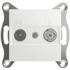 TV, Radio Terminal Socket - SCHNEIDER ELECTRIC - EPH3300721D - White - Square - Indoor