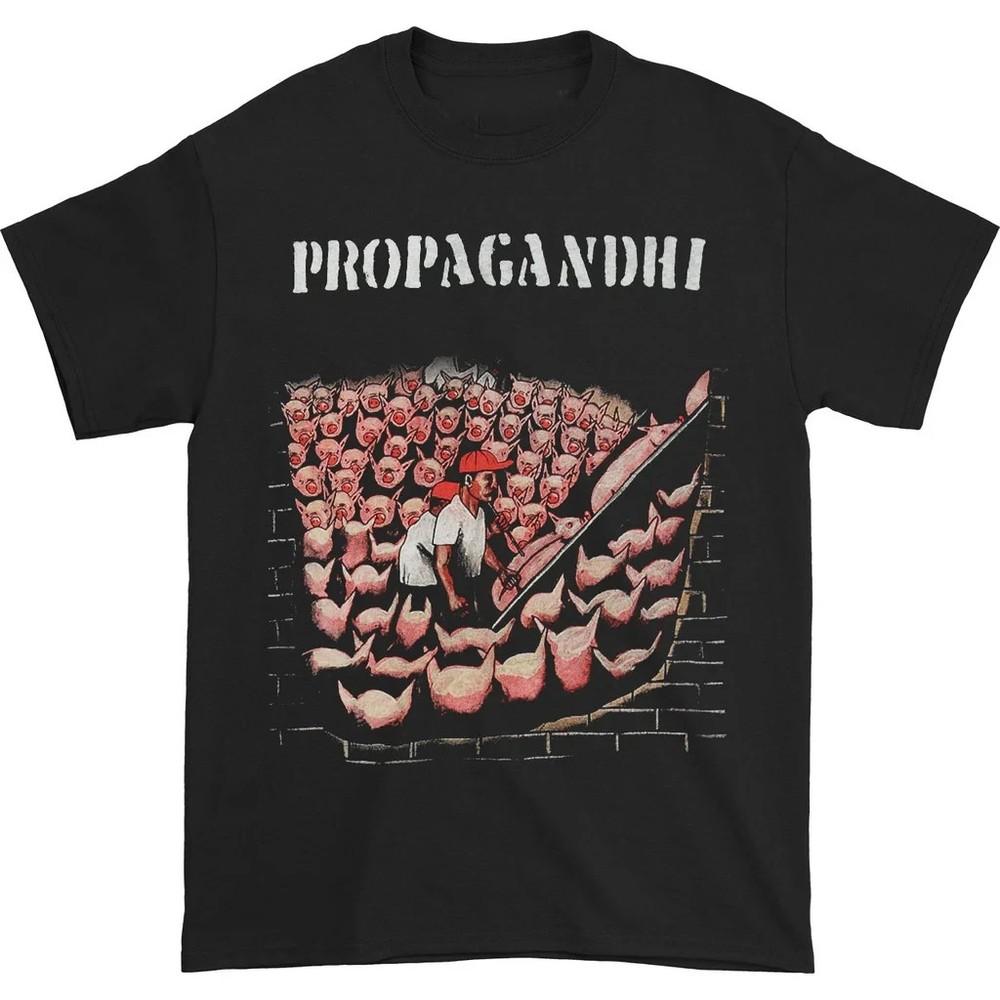 Propagandhi Pigs Black Cotton All size S-5XL Unisex T-shirt OM534 Unisex T-Shirt XXXXL