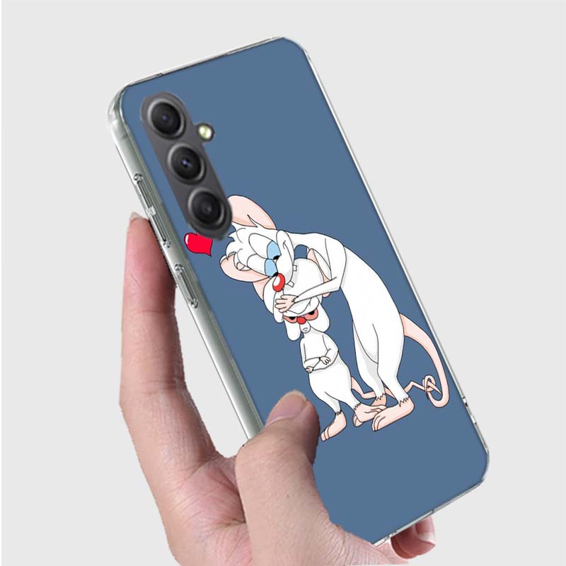 Pinky Anime and the Brain Case For Phone Samsung Galaxy A12 A22 A32 A52 A52S A13 A23 A33 A53 A14 A24 A34 A54 5G A73 A42 A9 A8 A7