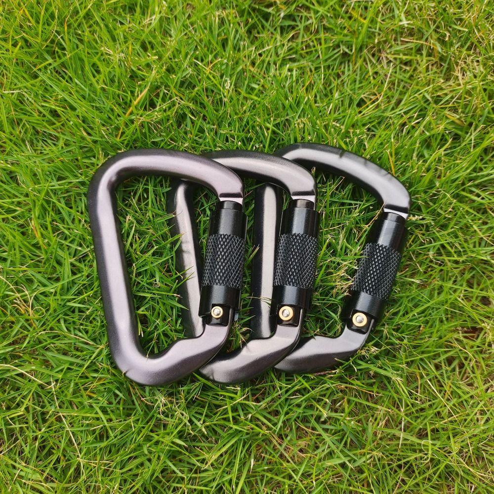 

Grey Safety Carabiner Aluminum D Shape Buckle High Quality Outdoor Ascend Tool Outdoor Tool