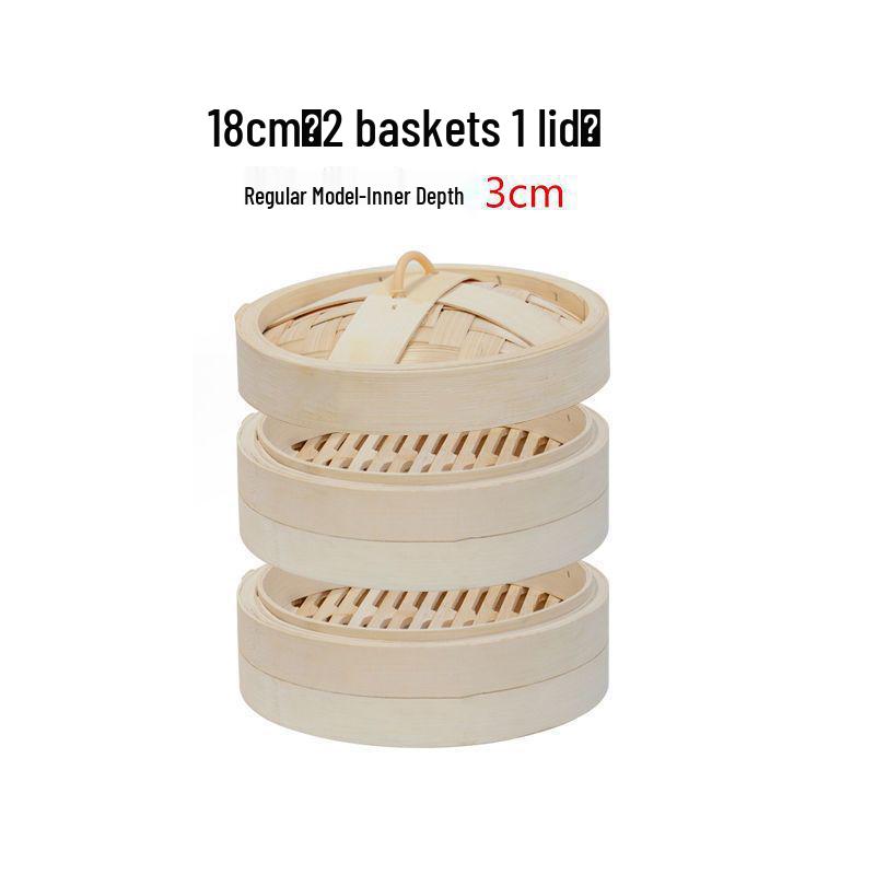 Multi-Layer Bamboo & Stainless Steel Steamer Set: Household & Commercial Use