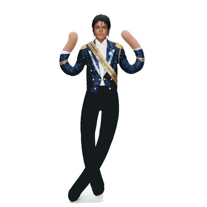 28cm Anime Michael Jackson Cosplay Prop Poppen Pluche Gevulde Figuur Poppen Kamer Decoratie Abstract Gewricht Beweeglijkheid Props Cadeau