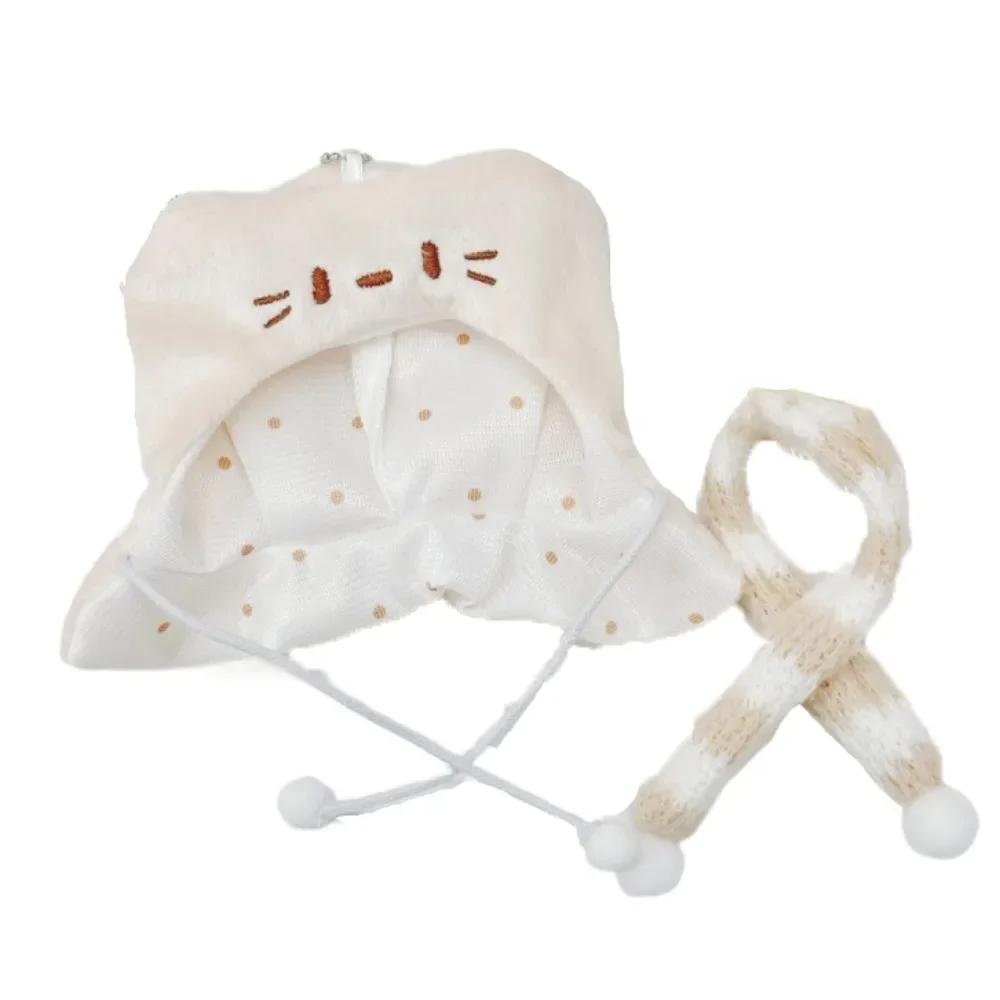 Kitten Cloak 10Cm Cotton Doll Clothes Scarf Cartoon Doll Clothes Outfit Cute Suit Doll Dress Up Set 10Cm Cotton Doll