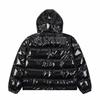 Trapstar Winter Shiny PU Puffer Jacket Hooded Cotton Coat Streetwear Youth