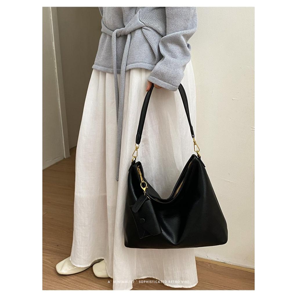 Shoulder Tote Bag Women PU Minimalist Daily Commute