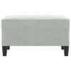 Footstool Light Grey 70x55x41 Cm Velvet
