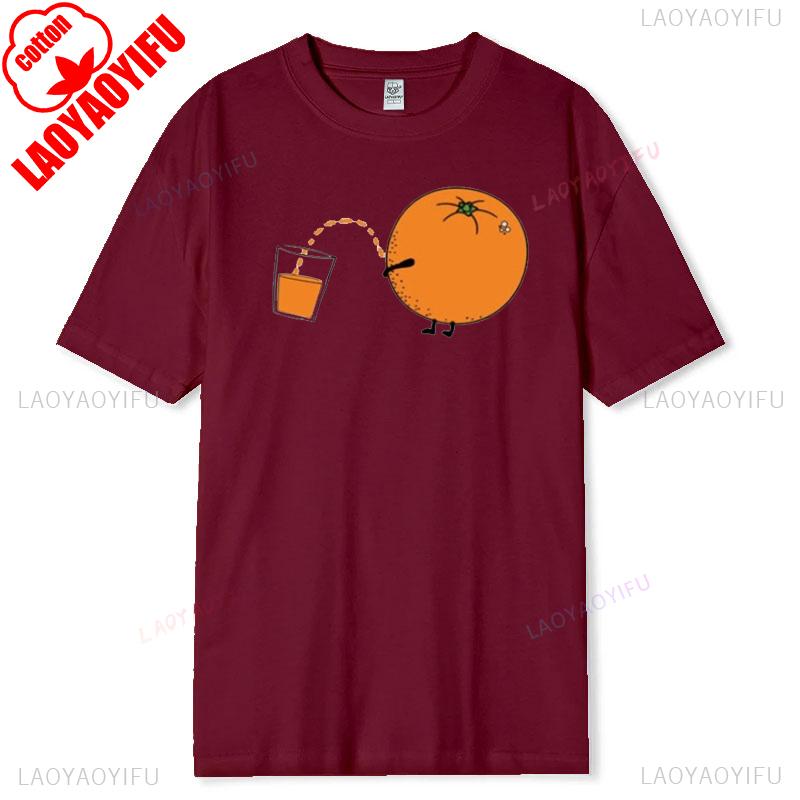 Orange Funny Tshirt Cool Casual Graphic Tee for Men Women Vintage Soft Cotton Tumblr Style Trendy Streetwear Funny Quote T Shirt